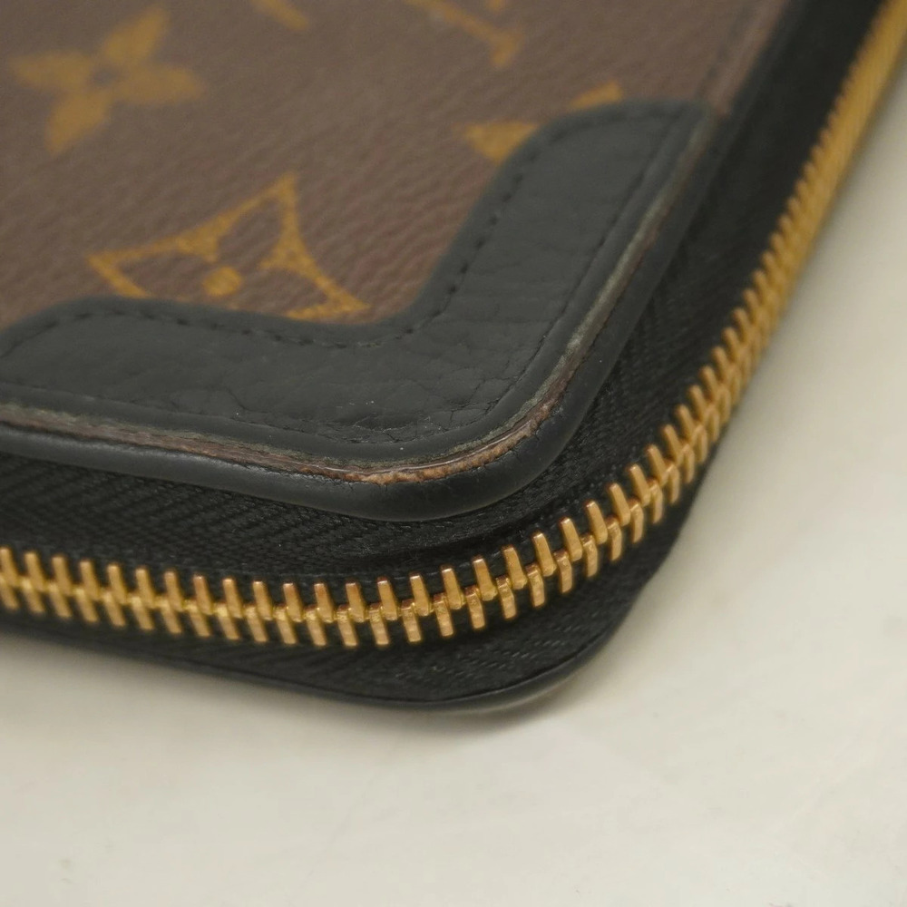 Louis Vuitton Retiro Noir Zippy Monogram Brown Wallet Black Black Brown - Picture 6 of 13
